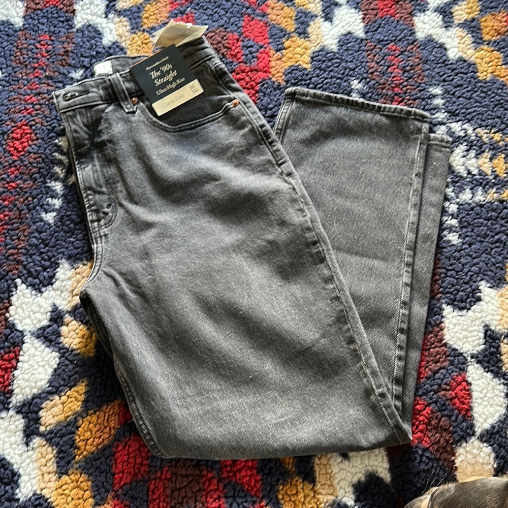 Abercrombie 90s high rise straight curve love